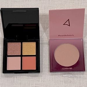 YC COLLECTION Eyeshadow Quad (4g) & WANDER BEAUTY Bronzer (2.8g) (NWOT)
